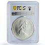 Turks and Caicos 20 crowns Queen Victoria Matte MS70 PCGS silver coin 1976