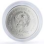 Vietnam 100 dong Junk Ship Boat History Seafaring silver coin 1986