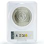 Mexico 10 pesos Precolombina Pyramid El Tajin MS66 PCGS silver coin 1993