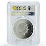 Niue 2 $ Conservation Wildlife Albatross Bird Polar Fauna MS70 PCGS Ag coin 2019