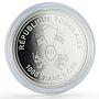 Togo 1000 francs Saturn Solar System Planets Space proof silver coin 2019