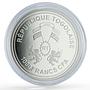 Togo 1000 francs Uranus Solar System Planets Space proof silver coin 2019