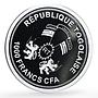 Togo 1000 francs Sun Sonne Solar System Planets Space proof silver coin 2019