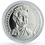 Uruguay 1000 pesos Jose Enrique Rodo Writers Literature proof silver coin 2017