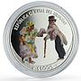 Uruguay 1000 pesos Candombe UNESCO Dances Culture Colored proof silver coin 2017