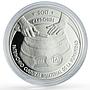 Uruguay 1000 pesos Candombe UNESCO Dances Culture Colored proof silver coin 2017