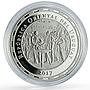 Uruguay 1000 pesos Chamber Commerce Mare Liberum History Art silver coin 2017