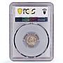 Denmark 4 skilling King Christian IX Coinage KM-775 MS63 PCGS billon coin 1874