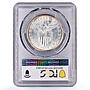 Philippines 1 peso US Decimal Coinage Small Type UNC PCGS silver coin 1909-S