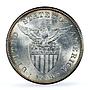 Philippines 1 peso US Decimal Coinage Small Type UNC PCGS silver coin 1909-S