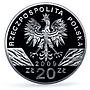 Poland 20 zlotych Jaszczurka Lizards Animals Fauna PR70 PCGS silver coin 2009