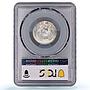 Ecuador 2 decimos Republic Coinage Sucre Philadelphia MS64 PCGS silver coin 1914