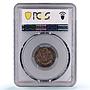 Mexico 1 real King Charles Carlos IV Coinage KM-81 AU50 PCGS silver coin 1798