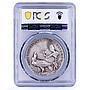 Germany Richthofen Red Baron Planes Aviation Matte SP62 PCGS silver medal 1918
