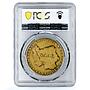 Germany Third Reich Hitler Saar Referendum History SP64 PCGS brass medal 1935