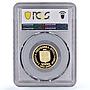 Yugoslavia 1000 dinara Nikola Tesla History Science PR70 PCGS gold coin 1996