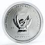 Congo set 5 coins Big Five African Animals colored silver coins 2008