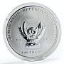 Congo set 5 coins Big Five African Animals colored silver coins 2008