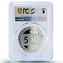 Kazakshtan 500 tenge The Sign Tanbaly Petroglyphs PR70 PCGS silver coin 2002
