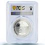 Kazakhstan 500 tenge Noble Deer Terecty Petroglyphs PR69 PCGS silver coin 2007