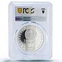 Kazakhstan 100 tenge Snow Leopards Wildlife Fauna PR70 PCGS silver coin 2009
