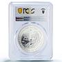 Kazakhstan 500 tenge Pavoninum Poppy Flower Flora PR70 PCGS silver coin 2010