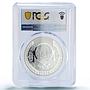 Kazakhstan 500 tenge Taras Shevchenko Writers Literature PR70 PCGS Ag coin 2014