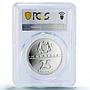 Malaysia 25 ringgit Commonwealth Meeting Politics PR69 PCGS silver coin 1989