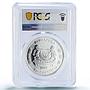 Singapore 2 dollars Independence Anniversary Politics PR69 PCGS silver coin 2005