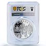 Belarus 20 roubles Polotsk Hansa Ship Clipper History PR70 PCGS silver coin 2011