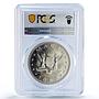 China Macau 100 patacas Dog Year Lunar Calendar PR66 PCGS silver coin 1982
