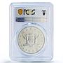 China Macau 100 patacas Dragon Year Lunar Calendar PR66 PCGS silver coin 1988