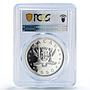 China Macau 100 patacas Horse Year Lunar Calendar PR67 PCGS silver coin 1990