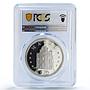 China Macau 100 patacas Rooster Year Lunar Calendar PR69 PCGS silver coin 1993