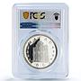 China Macau 100 patacas Horse Year Lunar Calendar PR68 PCGS silver coin 2002