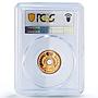 Nigeria 1/2 penny Federation Coinage Queen Elizabeth PR67 PCGS bronze coin 1959