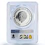 Netherlands Aruba 10 florins Shellfish Animals Fauna PL69 PCGS silver coin 2003