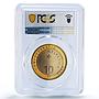 Switzerland 10 francs National Park Eagle Bird Fauna MS69 PCGS bimetal coin 2008