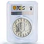 China Macau 100 patacas Rat Mouse Year Lunar Calendar PR66 PCGS silver coin 1984