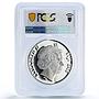 Fiji 10 dollars Dragon Year Pearl Lunar Calendar Gilt PR70 PCGS silver coin 2012