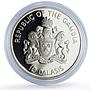 Gambia 10 dalasis Papal Visit Pope John Paul II Religion proof silver coin 1992