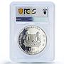 Singapore 2 dollars Pig Year Lunar Calendar PR66 PCGS 2 oz silver coin 1995