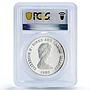 Turks and Caicos Isl. 10 crowns Mountbatten Ship PR65 PCGS 2 oz silver coin 1980