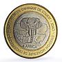 Benin 6000 francs Papal Visit Pope John Paul II Four Africa bimetal coin 2005