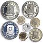 Philippines Various Set Republic Coinage Commemorative Quezon proof coins 1978