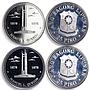 Philippines Various Set Republic Coinage Commemorative Quezon proof coins 1978