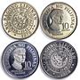 Philippines Various Set Republic Coinage Commemorative Quezon proof coins 1978