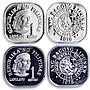 Philippines Various Set Republic Coinage Commemorative Quezon proof coins 1978