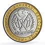 Saharawi 500 pesetas Arab Culture Namur Fair Music Fantasy bimetal coin 2010