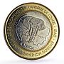 Togo 6000 francs Elephants Four Africa Fauna Fantasy X#20 bimetal coin 2003